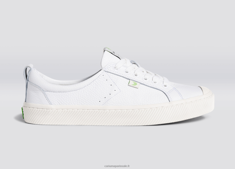 Hommes D8FT10 cuir premium triple blanc Cariuma