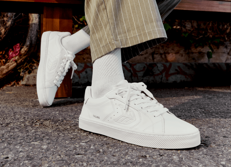 Hommes D8FT100 cuir lwg blanc/léopard Cariuma