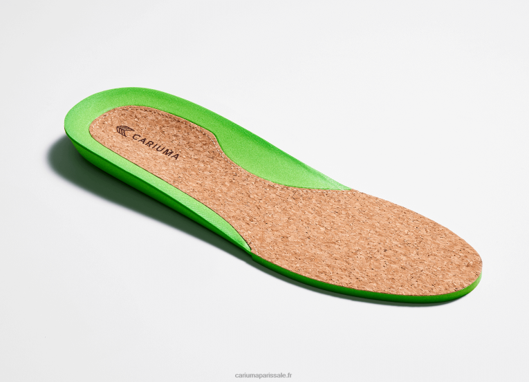 Hommes D8FT101 cuir lwg blanc/vert Cariuma