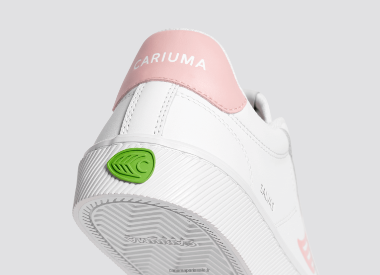 Hommes D8FT103 cuir lwg blanc/rose Cariuma