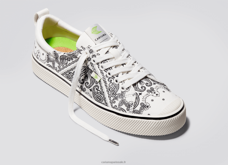 Hommes D8FT12 toile bandana blanc cassé Cariuma