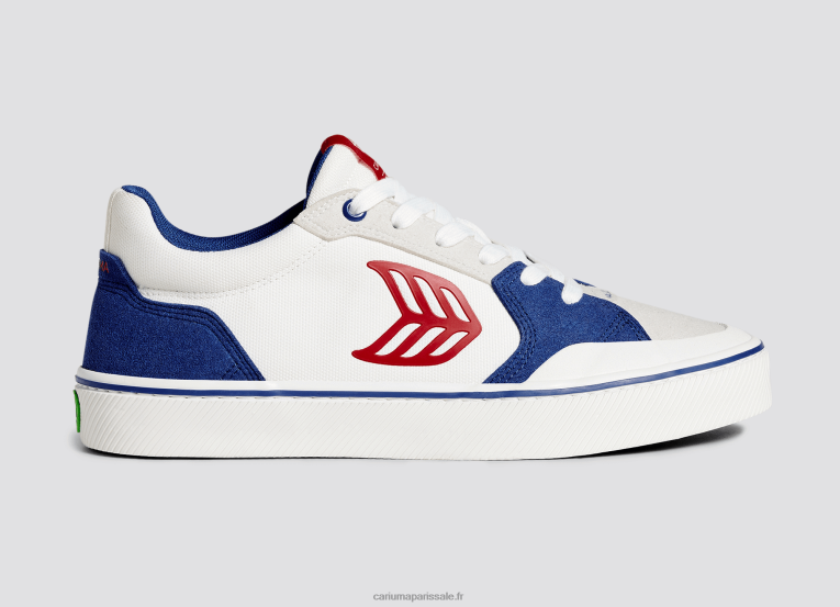 Hommes D8FT123 bleu  blanc cassé/rouge Cariuma
