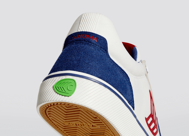 Hommes D8FT123 bleu  blanc cassé/rouge Cariuma