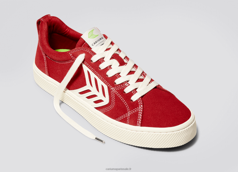Hommes D8FT138 contraste rouge/ivoire Cariuma