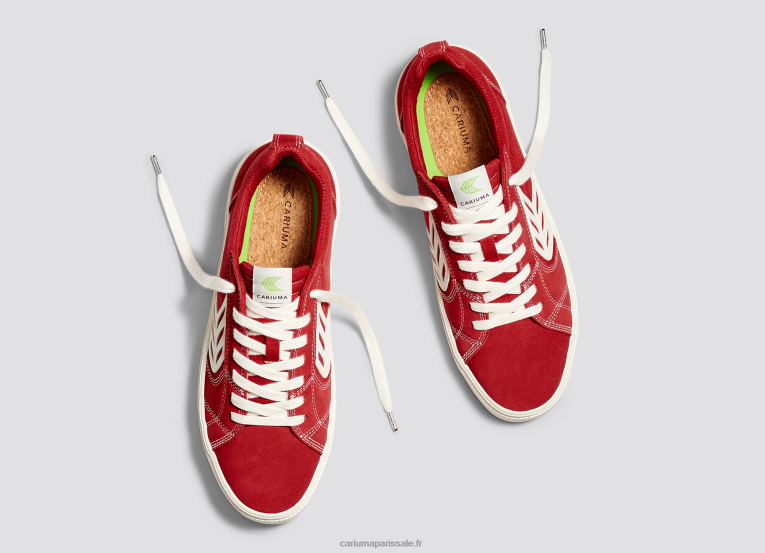 Hommes D8FT138 contraste rouge/ivoire Cariuma