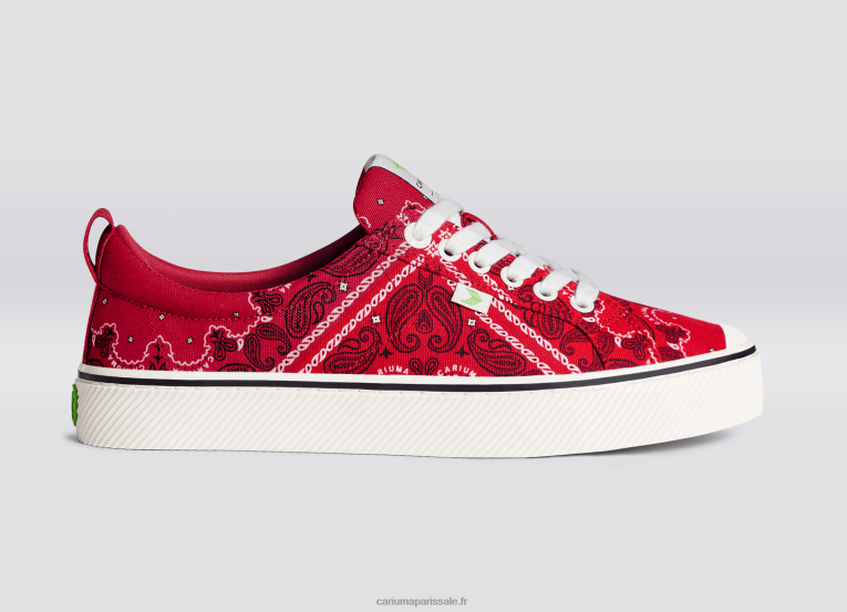 Hommes D8FT14 toile bandana rouge Cariuma