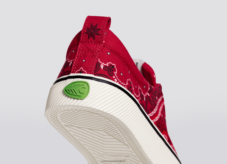Hommes D8FT14 toile bandana rouge Cariuma