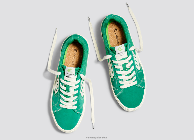 Hommes D8FT140 contraste vert/ivoire Cariuma