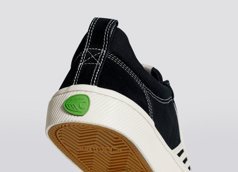 Hommes D8FT149 pied gauche (chaussure simple) - contraste noir/ivoire Cariuma