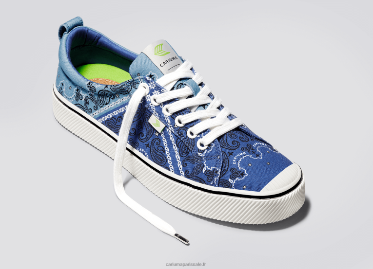 Hommes D8FT15 toile bandana bleu Cariuma