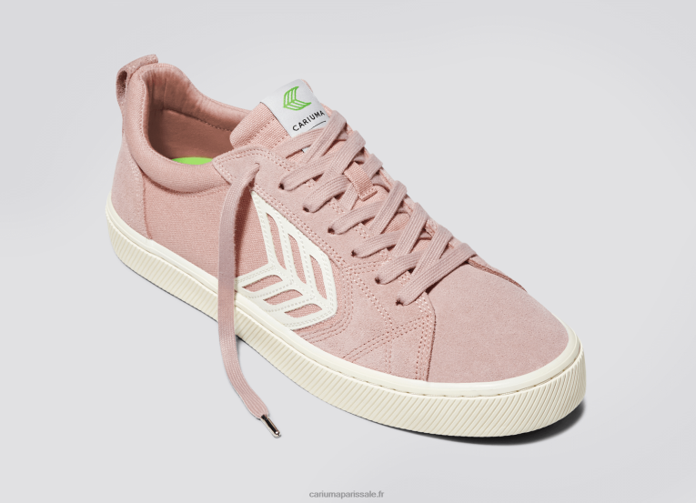 Hommes D8FT162 pied droit (chaussure simple)-rose/ivoire Cariuma