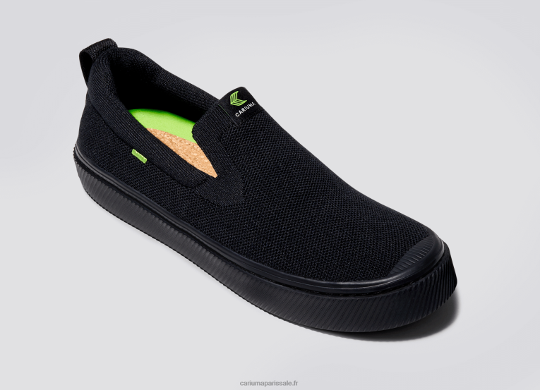 Hommes D8FT169 tout en tricot noir Cariuma