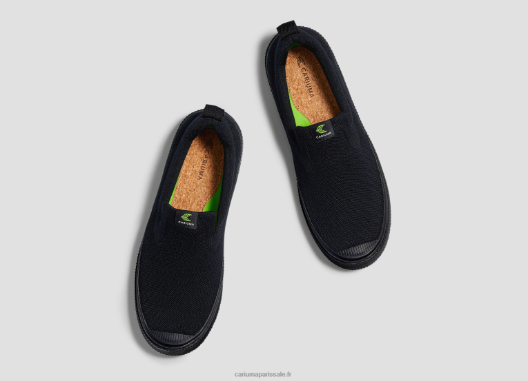 Hommes D8FT169 tout en tricot noir Cariuma