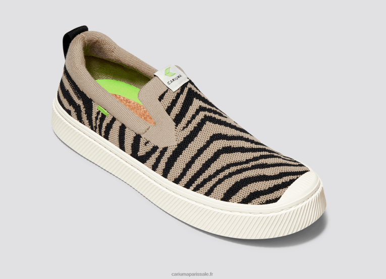 Hommes D8FT172 tricot imprimé zèbre Cariuma