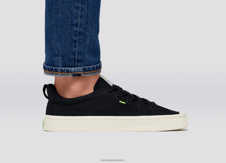 Hommes D8FT177 tricot noir Cariuma