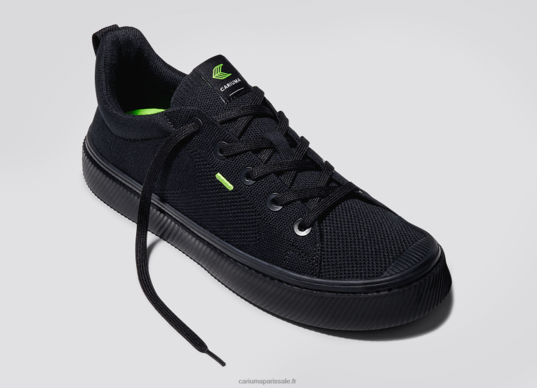 Hommes D8FT180 tout en tricot noir Cariuma
