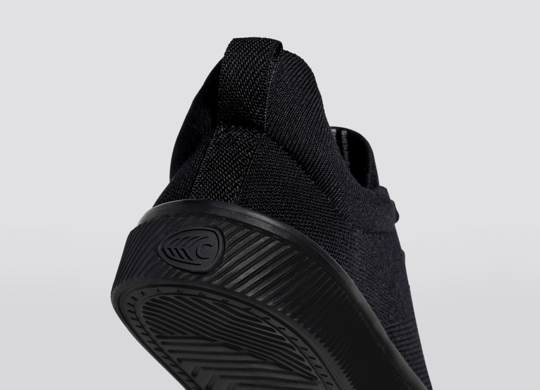 Hommes D8FT180 tout en tricot noir Cariuma