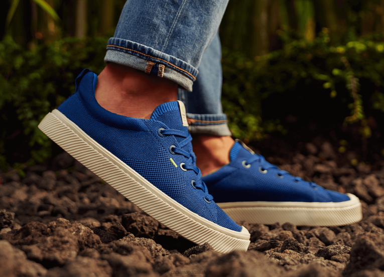 Hommes D8FT183 tricot bleu pierre Cariuma
