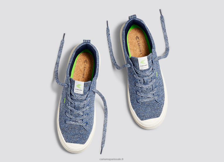 Hommes D8FT183 tricot bleu pierre Cariuma