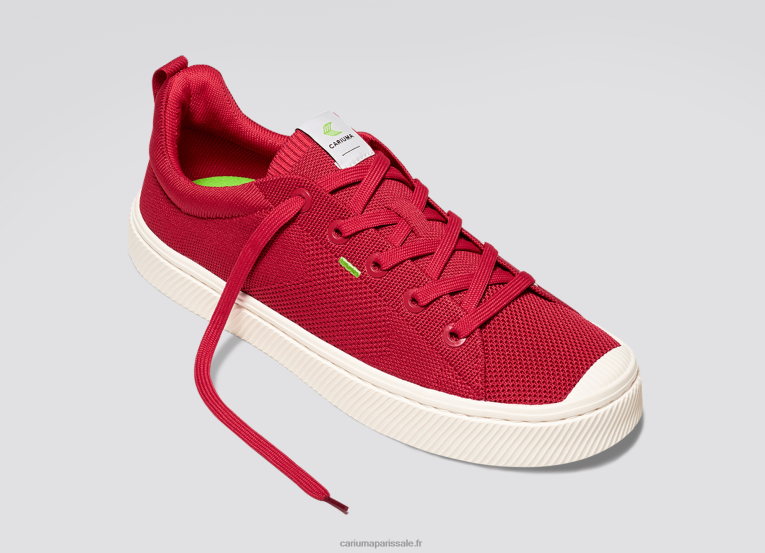 Hommes D8FT185 tricot rouge brut Cariuma