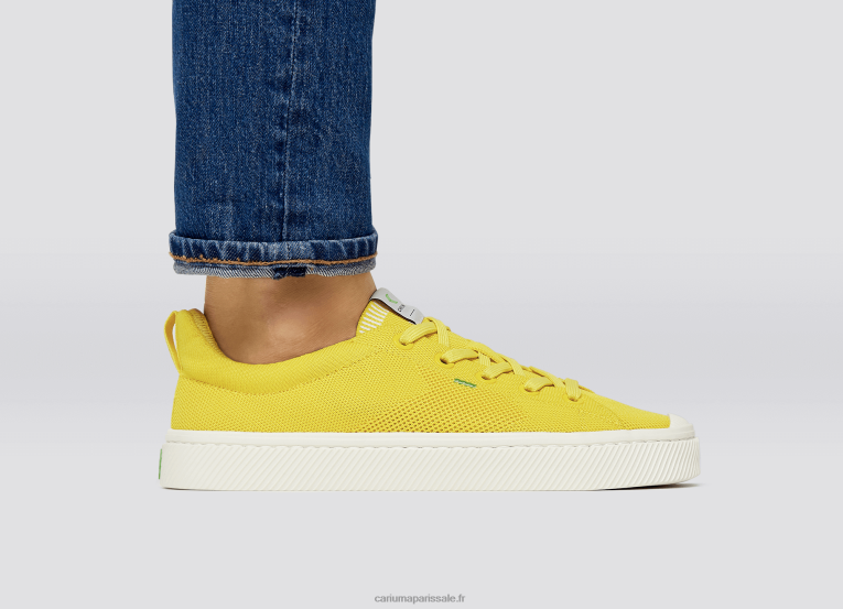 Hommes D8FT186 tricot jaune soleil Cariuma