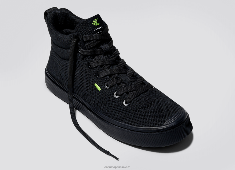 Hommes D8FT190 tout en tricot noir Cariuma