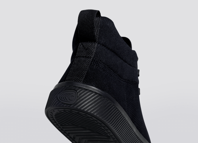 Hommes D8FT190 tout en tricot noir Cariuma