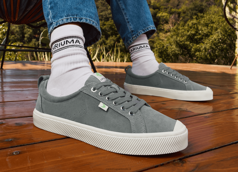 Hommes D8FT32 daim gris anthracite Cariuma