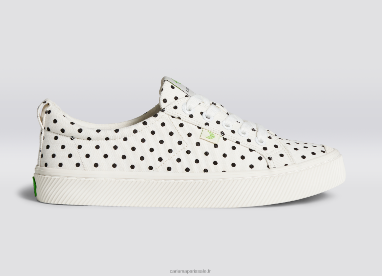 Hommes D8FT51 toile à pois blancs Cariuma