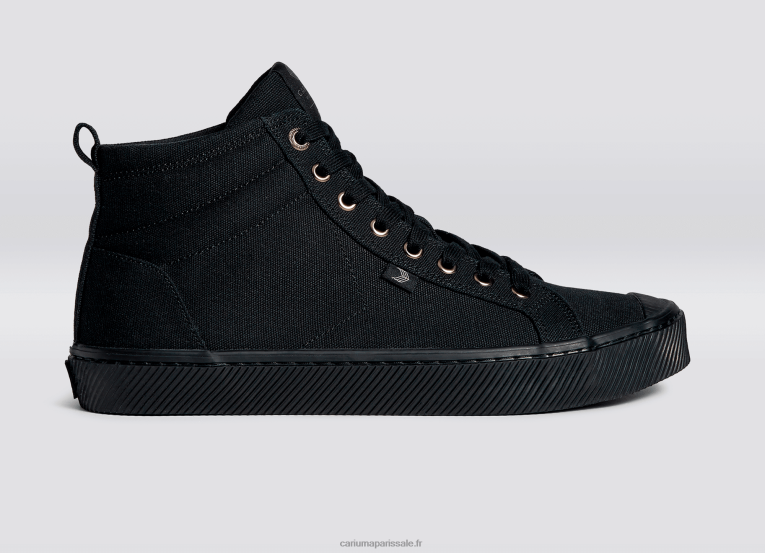 Hommes D8FT57 toute toile noire Cariuma