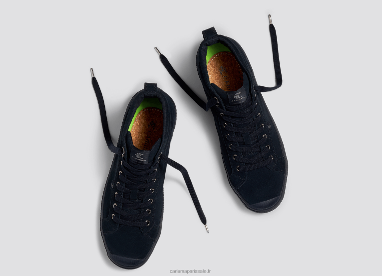 Hommes D8FT68 tout en daim noir Cariuma