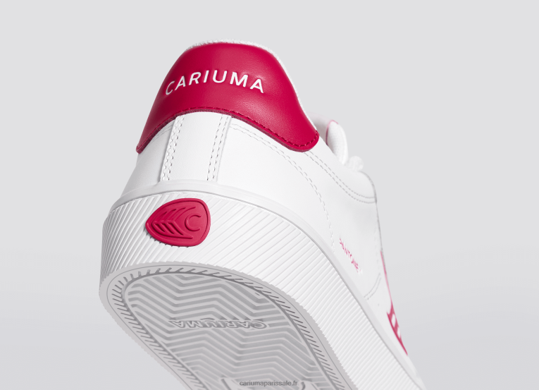 Hommes D8FT77 cuir pantone viva magenta blanc Cariuma