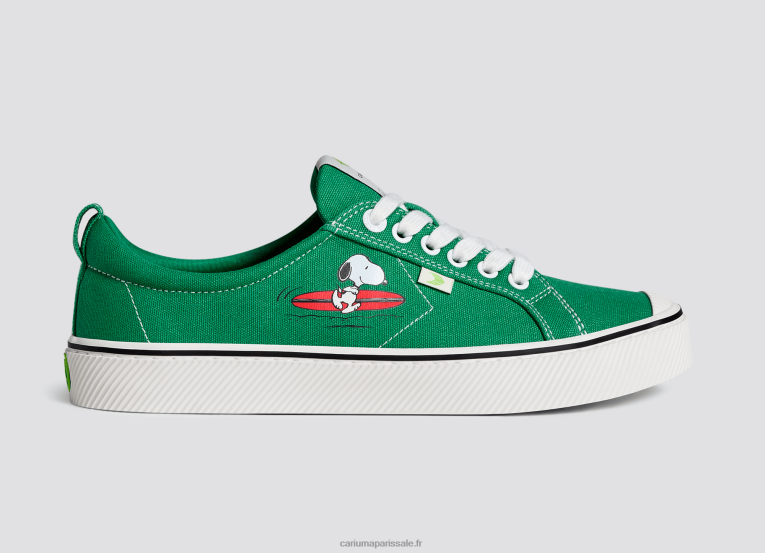 Hommes D8FT84 toile cacahuètes surf vert Cariuma