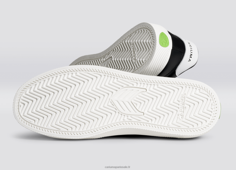 Hommes D8FT98 cuir lwg noir/blanc cassé Cariuma