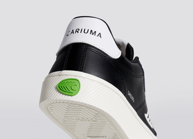 Hommes D8FT98 cuir lwg noir/blanc cassé Cariuma