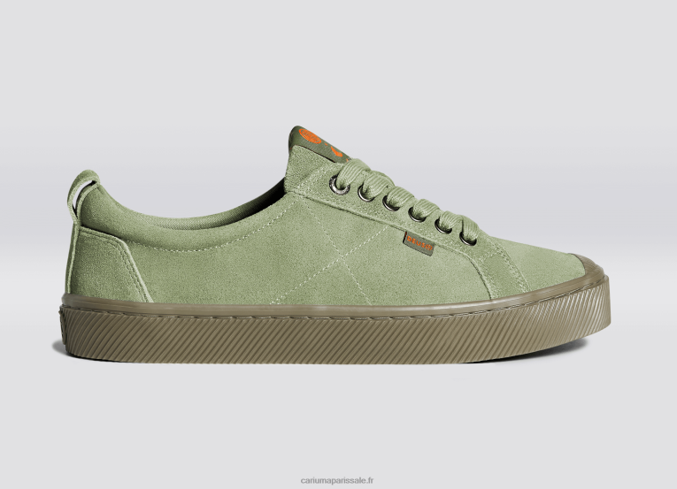 femmes D8FT244 deus ex machina suède vert huile Cariuma