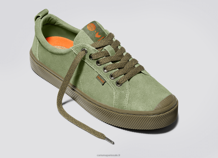 femmes D8FT244 deus ex machina suède vert huile Cariuma
