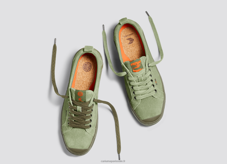 femmes D8FT244 deus ex machina suède vert huile Cariuma