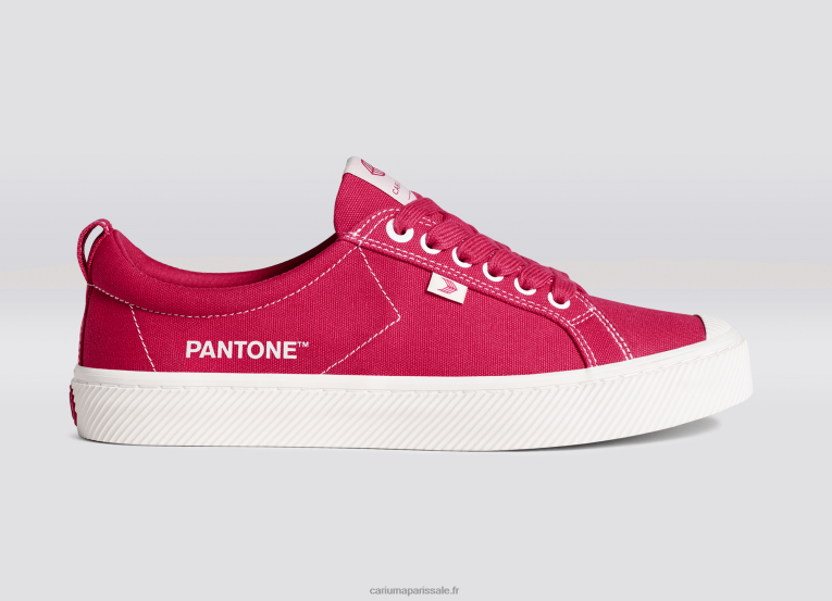 femmes D8FT251 toile pantone viva magenta/blanc cassé Cariuma