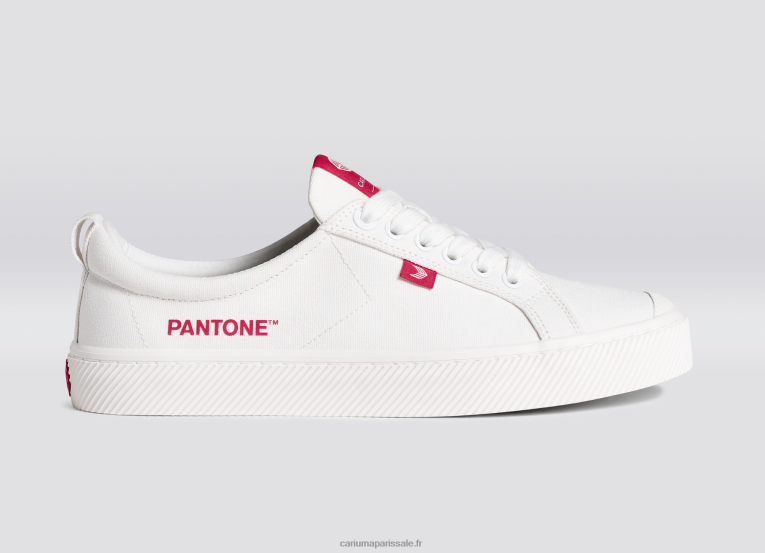 femmes D8FT252 toile pantone blanc cassé/viva magenta Cariuma