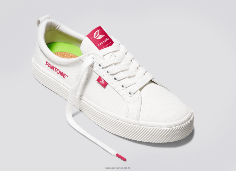 femmes D8FT252 toile pantone blanc cassé/viva magenta Cariuma