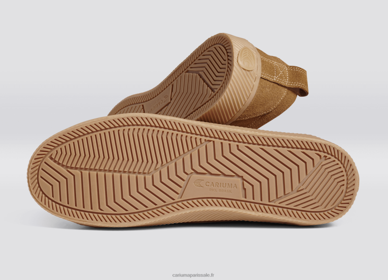 femmes D8FT254 tout daim camel Cariuma
