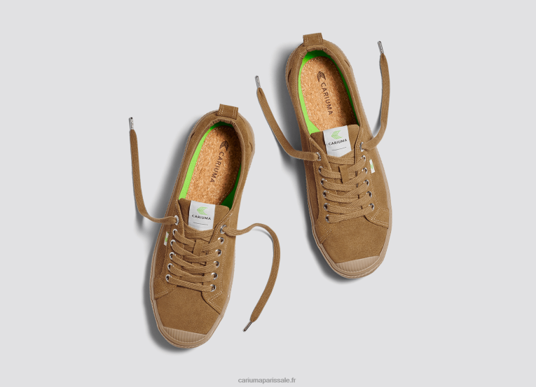 femmes D8FT254 tout daim camel Cariuma