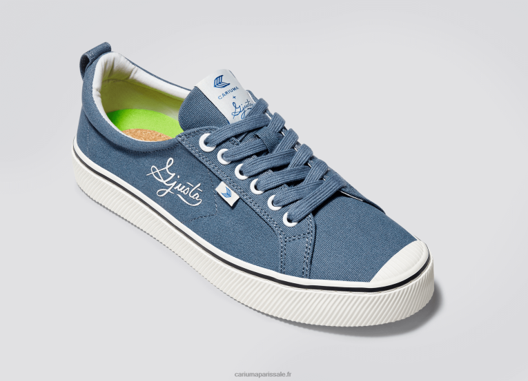 femmes D8FT267 toile bleu acier gjusta Cariuma