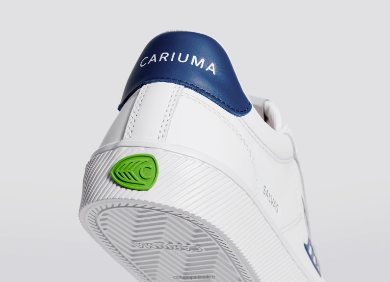 femmes D8FT318 cuir lwg blanc/bleu Cariuma