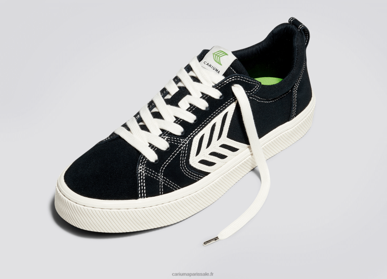 femmes D8FT366 pied gauche (chaussure simple) - contraste noir/ivoire Cariuma