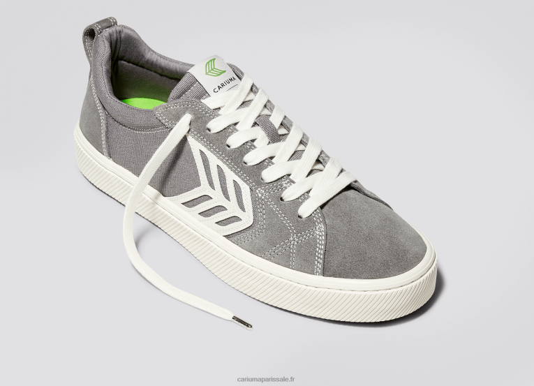 femmes D8FT375 pied droit (chaussure simple) - contraste gris/ivoire Cariuma