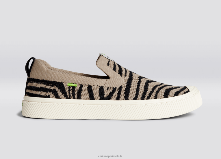 femmes D8FT389 tricot imprimé zèbre Cariuma